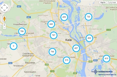 Онлайн карта лічильників тепла запрацювала у Києві