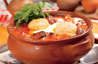 Жаркое с клецками