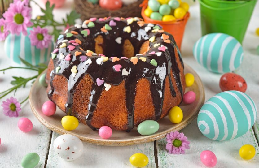 Шоколадный кулич на Пасху