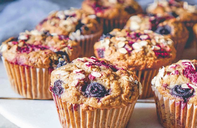 Овсяные маффины с орехами