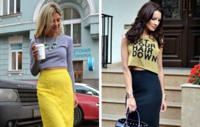 Юбка-карандаш животик