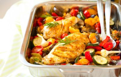 куриное филе с овощами