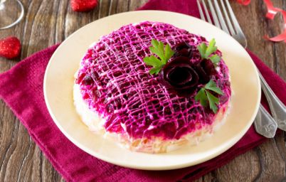 шуба с яблоком