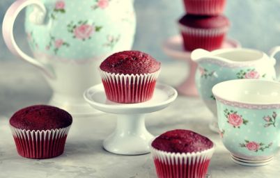 красные маффины