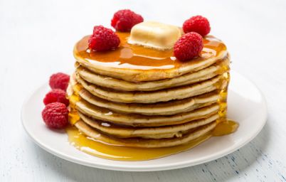 Тыквенные панкейки на молоке