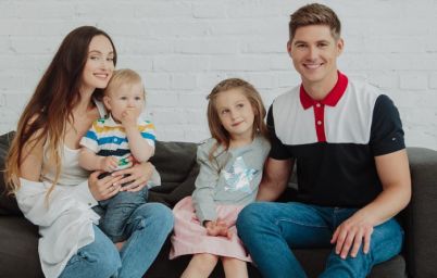 Владимир Остапчук с емьей