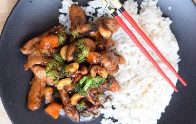 К пасхальному столу: стир фрай с курицей, тыквой и брокколи