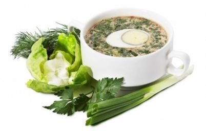 Окрошка с картофелем и овощами