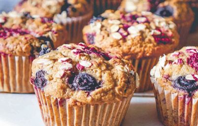 Овсяные маффины с орехами