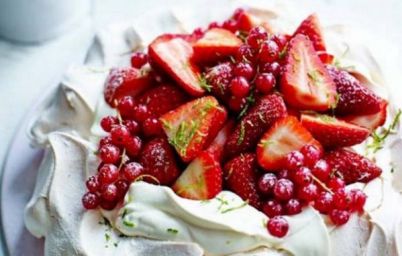 Торт «Павлова» со сливочным кремом