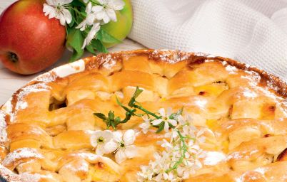 Яблочный пирог на сметане