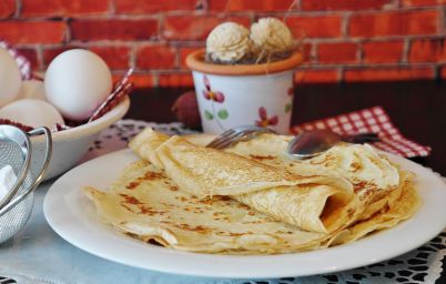 Банановые блинчики на молоке