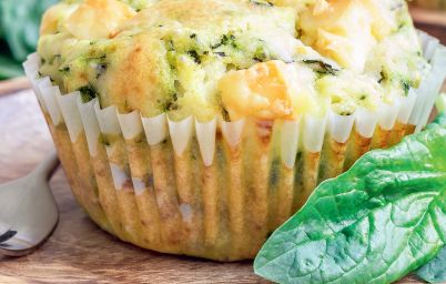 Легкий пудинг с брокколи и сыром