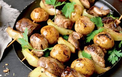 Картофельные шашлычки