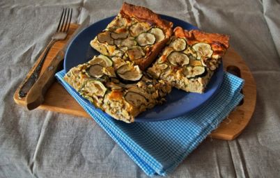 Пирог с сыром и цукини