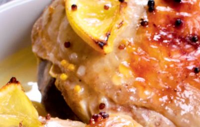 Курица с чесноком и горчицей