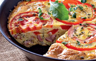 Фритатта с острым перцем и горчицей