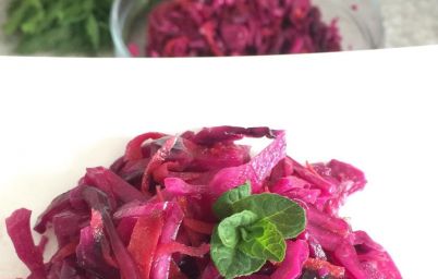 Квашеная фиолетовая капуста