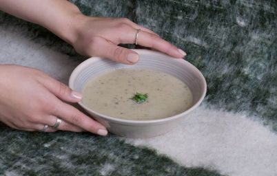 Постный крем-суп из шампиньонов