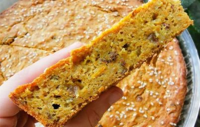 Постный морковный пирог