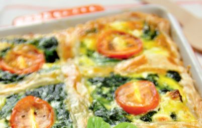 Киш со шпинатом и фетой