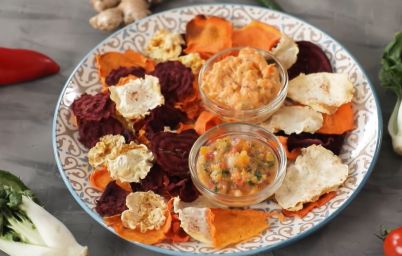 Хрустящие диетические овощные чипсы