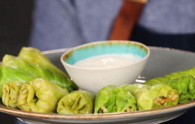 Голубцы с грибами и булгуром