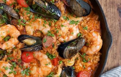 Паэлья с морепродуктами