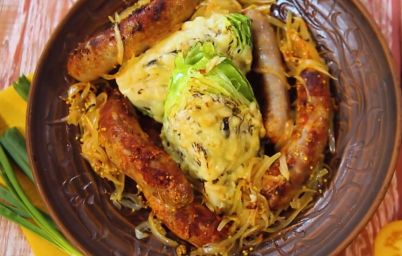 колбаски в пиве