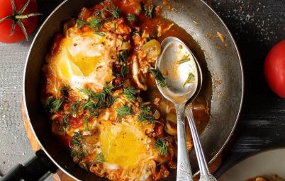 Шакшука с грибами