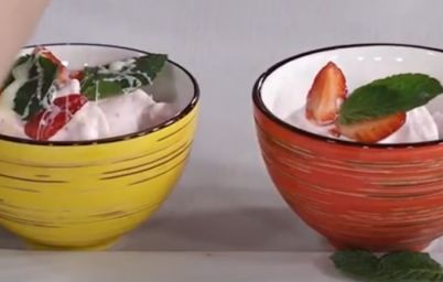 Домашнее клубничное мороженое