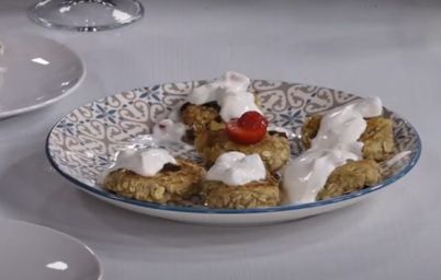 Овсяные оладьи с бананами