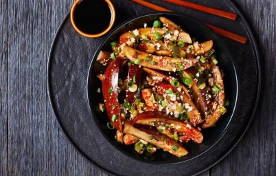 баклажаны в цитрусовом терияки