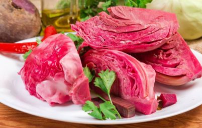 Маринованная капуста со свеклой