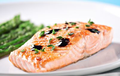 Запеченный лосось с апельсином