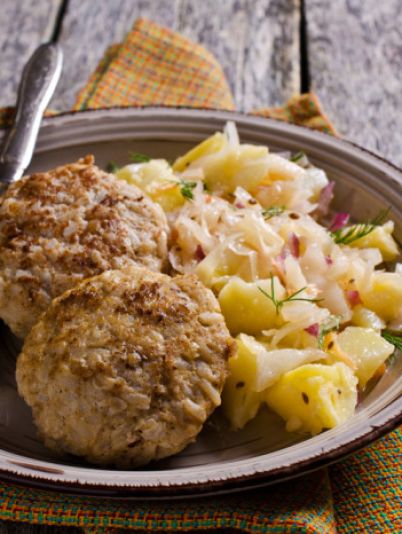 котлеты с рисом