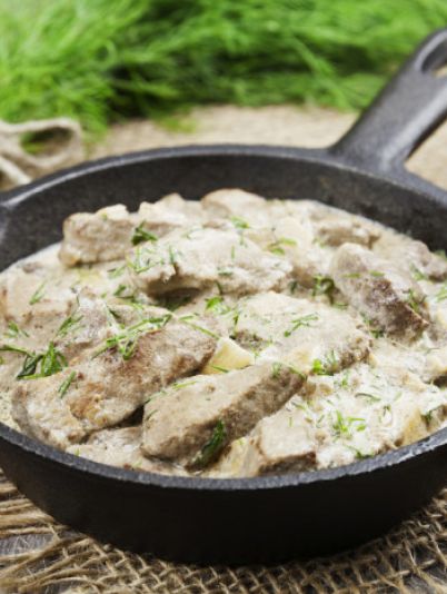 печень в сметане