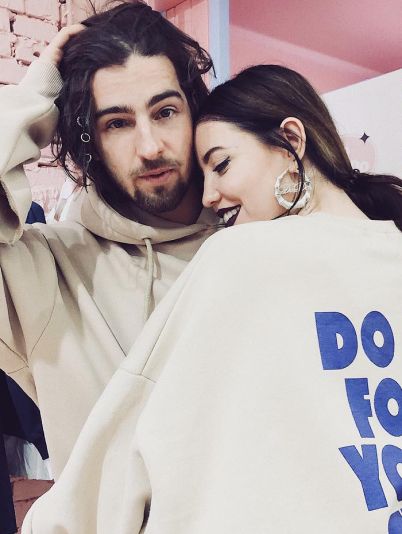 Надя Дорофеева с мужем