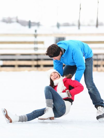Как правильно падать в гололед