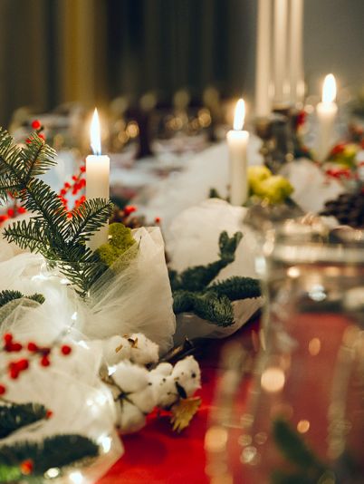 Как украсить рождественский стол