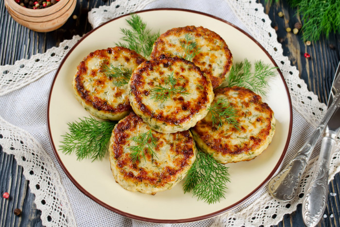 куриные котлеты с укропом