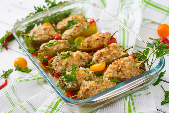 фаршированные перцы с курицей