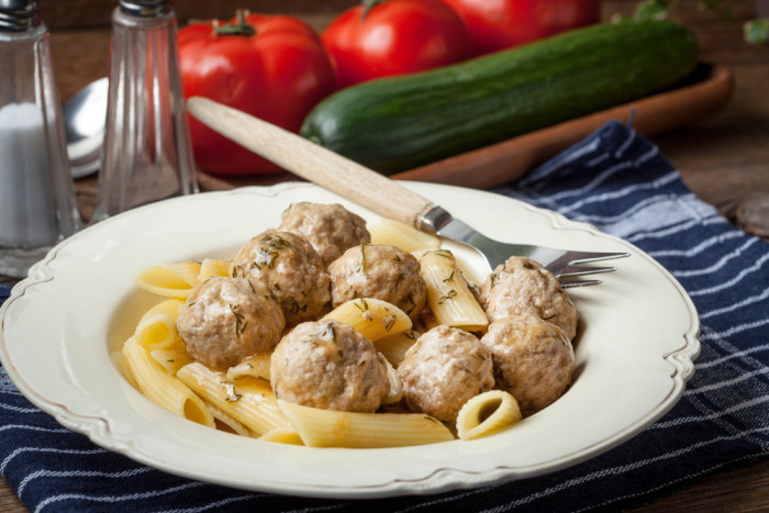 свиные фрикадельки