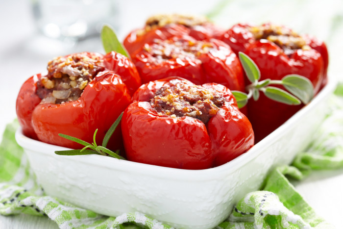 запеченный фаршированный перец