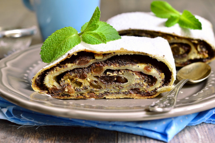 штрудель с маком и творогом