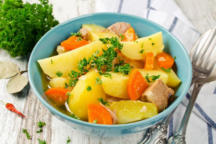картошка с курицей