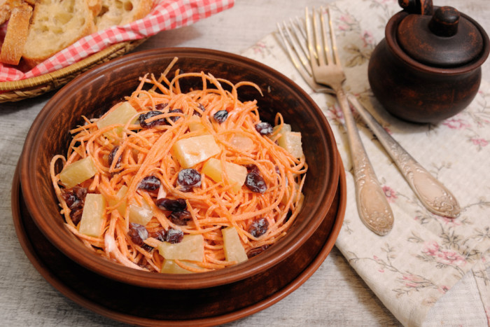 морковь с ананасом