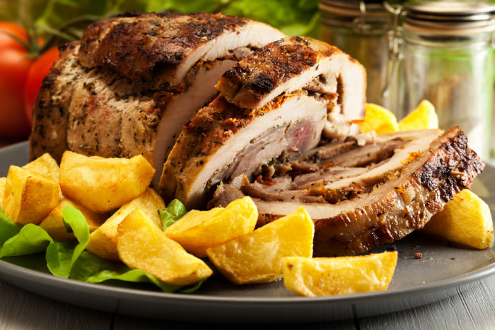 рулет с помидорами