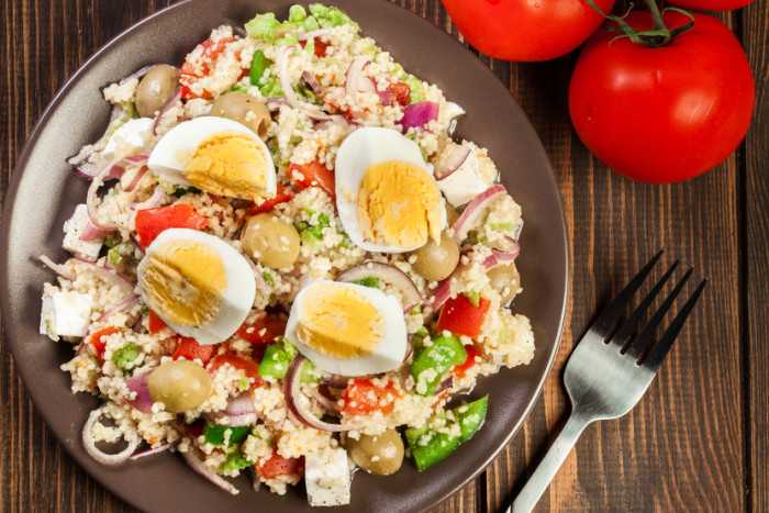 салат с кускусом