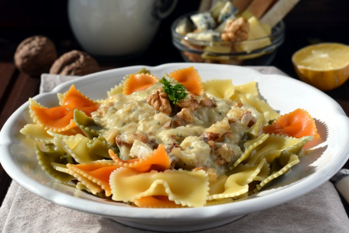 паста с сырным соусом